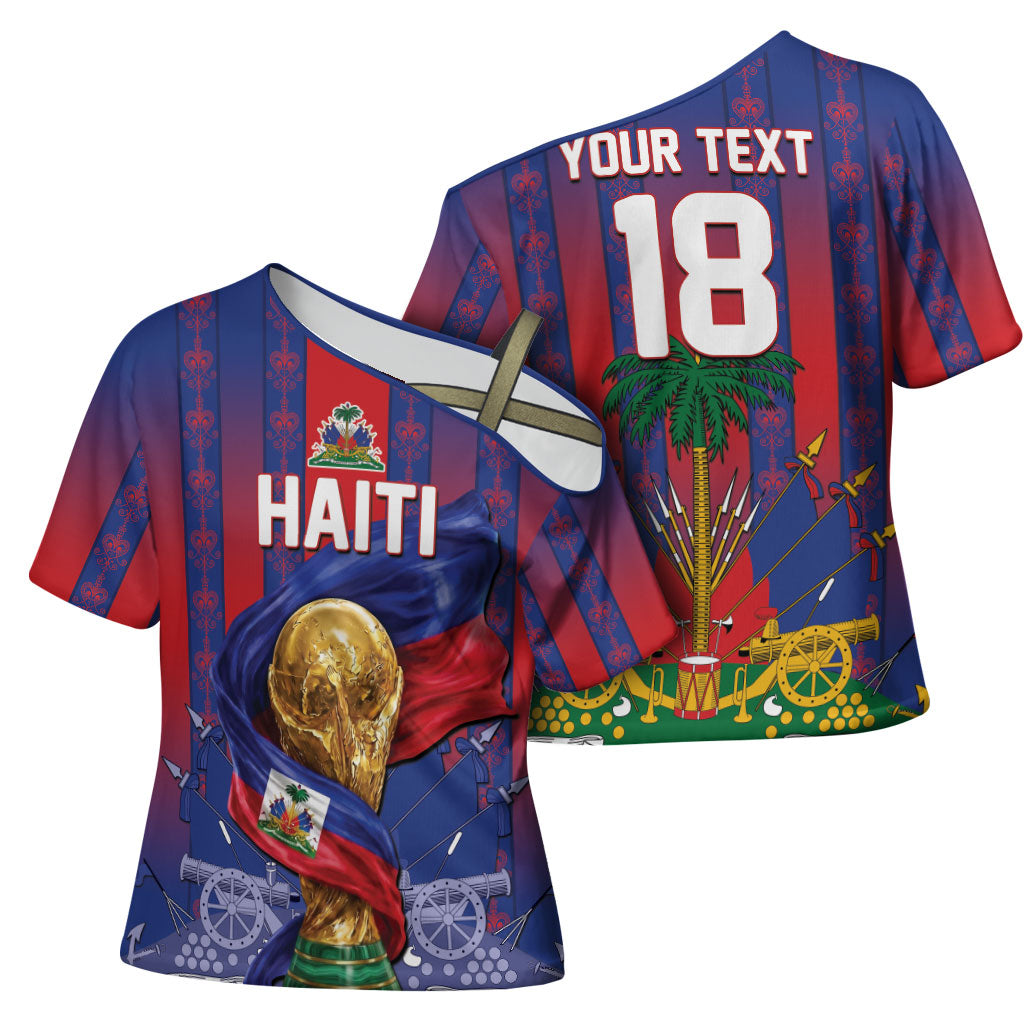 Custom Haiti Football 2026 Cross Shoulder Shirt Les Grenadiers Voodoo Veve Pride