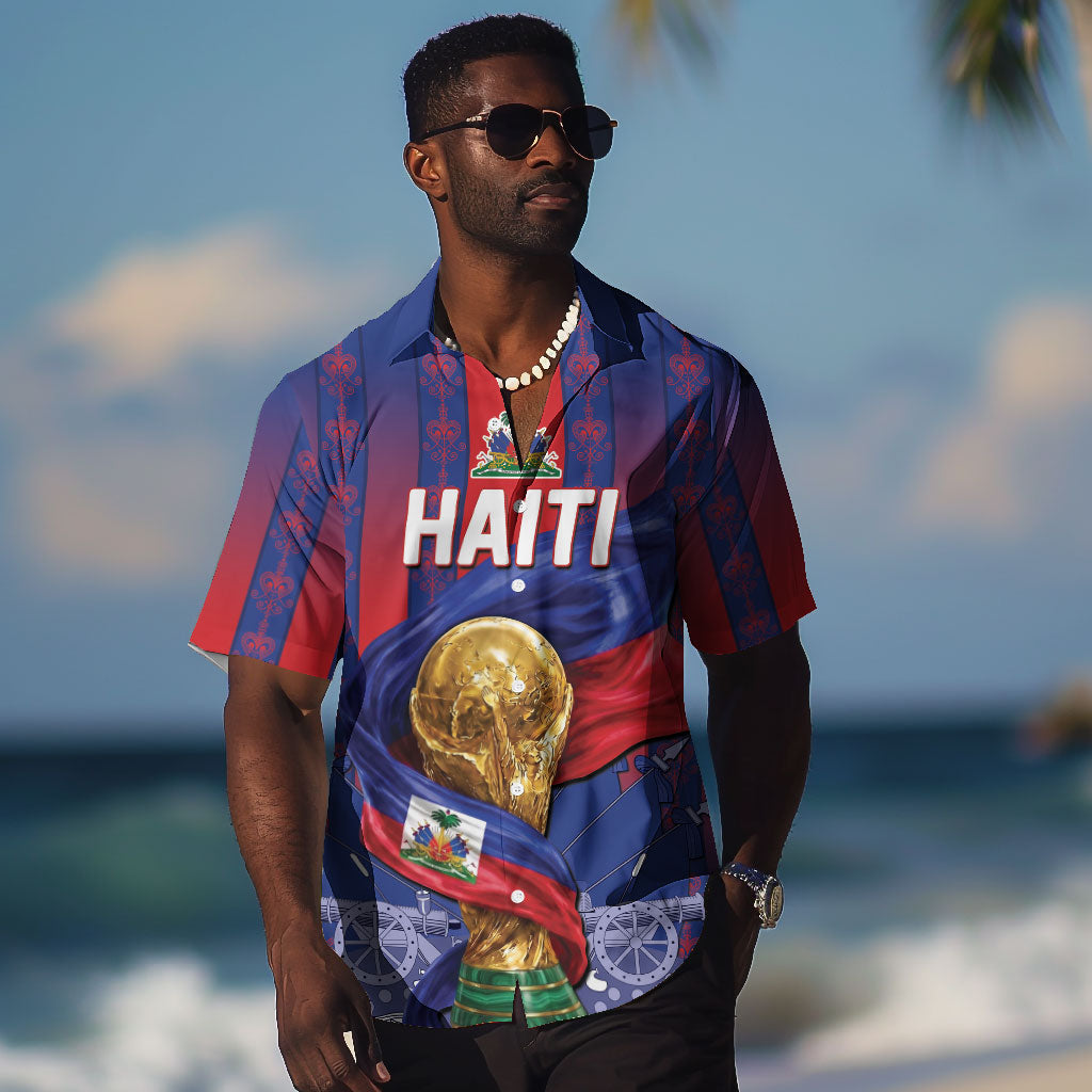 Custom Haiti Football 2026 Hawaiian Shirt Les Grenadiers Voodoo Veve Pride