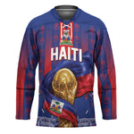 Custom Haiti Football 2026 Hockey Jersey Les Grenadiers Voodoo Veve Pride