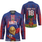 Custom Haiti Football 2026 Hockey Jersey Les Grenadiers Voodoo Veve Pride