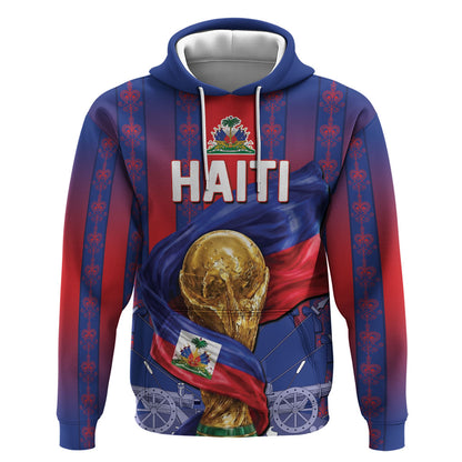 Custom Haiti Football 2026 Hoodie Les Grenadiers Voodoo Veve Pride