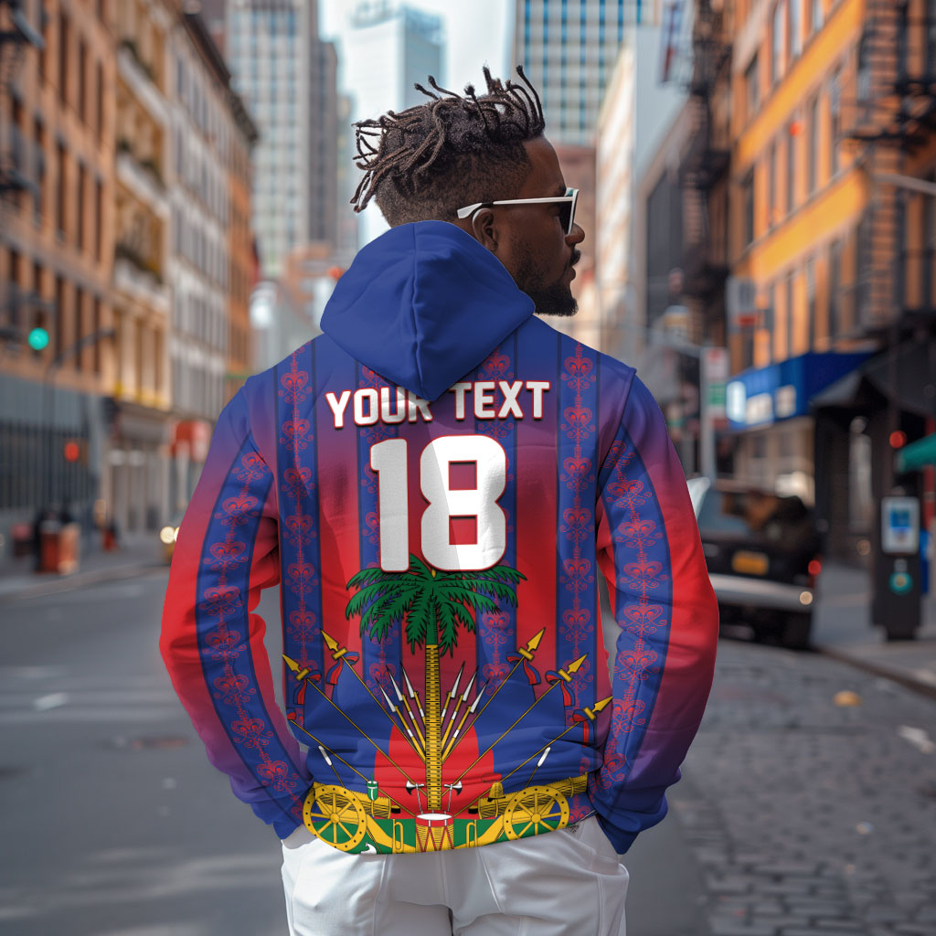 Custom Haiti Football 2026 Hoodie Les Grenadiers Voodoo Veve Pride