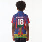 Custom Haiti Football 2026 Kid Polo Shirt Les Grenadiers Voodoo Veve Pride