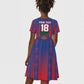 Custom Haiti Football 2026 Kid Short Sleeve Dress Les Grenadiers Voodoo Veve Pride