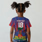 Custom Haiti Football 2026 Kid T shirt Les Grenadiers Voodoo Veve Pride