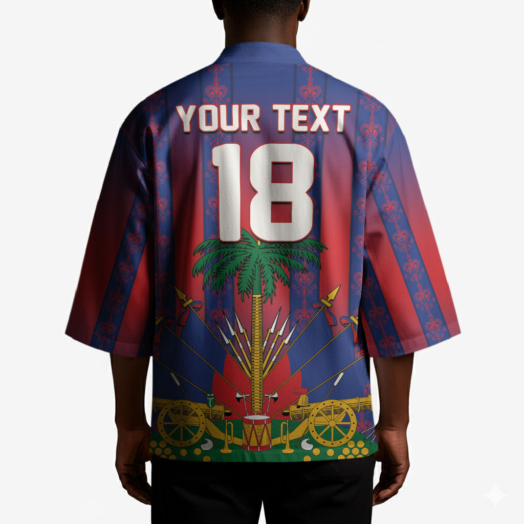 Custom Haiti Football 2026 Kimono Les Grenadiers Voodoo Veve Pride