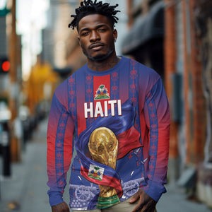 Custom Haiti Football 2026 Long Sleeve Shirt Les Grenadiers Voodoo Veve Pride
