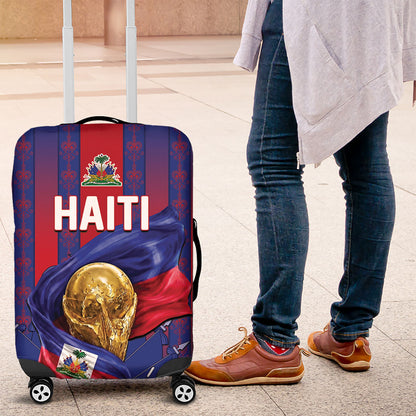 Haiti Football 2026 Luggage Cover Les Grenadiers Voodoo Veve Pride