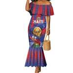 Custom Haiti Football 2026 Mermaid Dress Les Grenadiers Voodoo Veve Pride