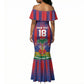 Custom Haiti Football 2026 Mermaid Dress Les Grenadiers Voodoo Veve Pride
