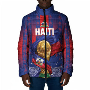 Custom Haiti Football 2026 Padded Jacket Les Grenadiers Voodoo Veve Pride