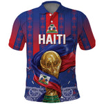 Custom Haiti Football 2026 Polo Shirt Les Grenadiers Voodoo Veve Pride