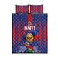 Haiti Football 2026 Quilt Bed Set Les Grenadiers Voodoo Veve Pride