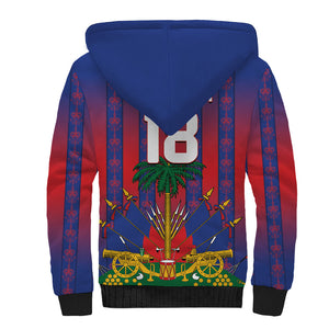 Custom Haiti Football 2026 Sherpa Hoodie Les Grenadiers Voodoo Veve Pride