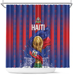 Haiti Football 2026 Shower Curtain Les Grenadiers Voodoo Veve Pride
