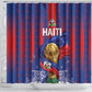 Haiti Football 2026 Shower Curtain Les Grenadiers Voodoo Veve Pride