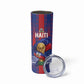 Custom Haiti Football 2026 Skinny Tumbler Les Grenadiers Voodoo Veve Pride