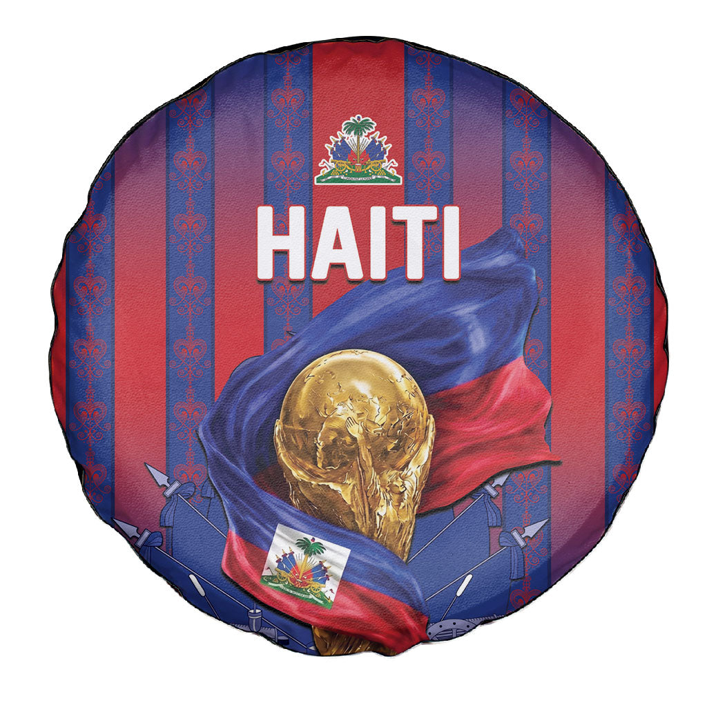 Haiti Football 2026 Spare Tire Cover Les Grenadiers Voodoo Veve Pride