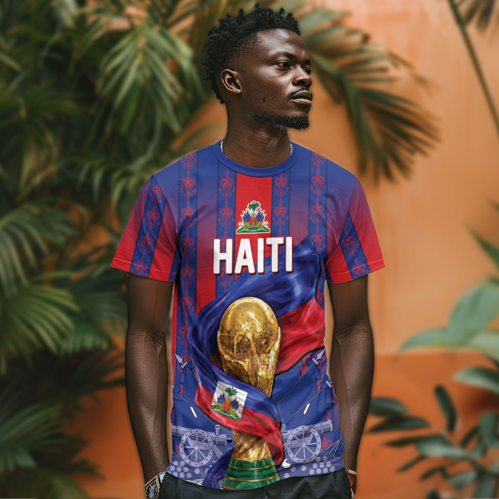 Custom Haiti Football 2026 T shirt Les Grenadiers Voodoo Veve Pride