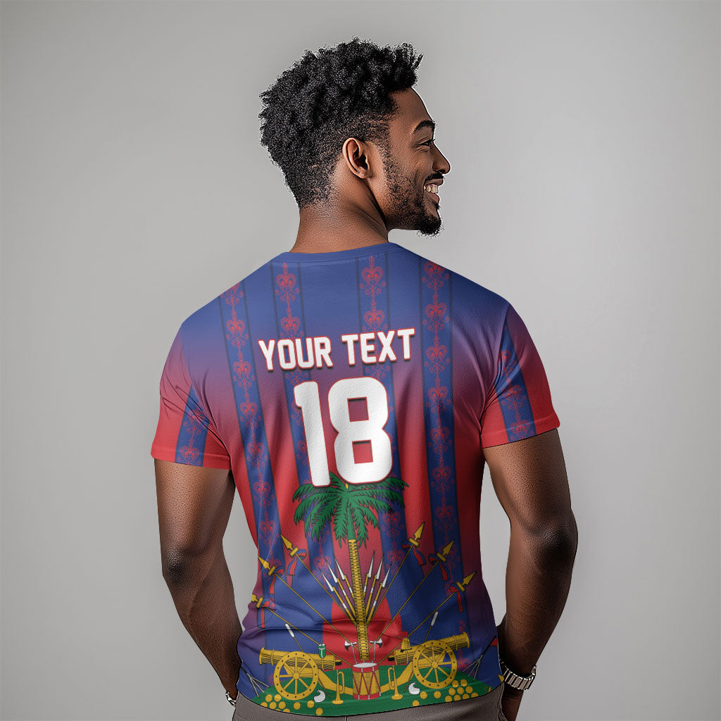Custom Haiti Football 2026 T shirt Les Grenadiers Voodoo Veve Pride