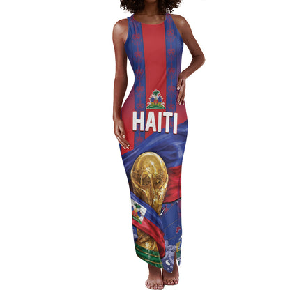 Custom Haiti Football 2026 Tank Maxi Dress Les Grenadiers Voodoo Veve Pride