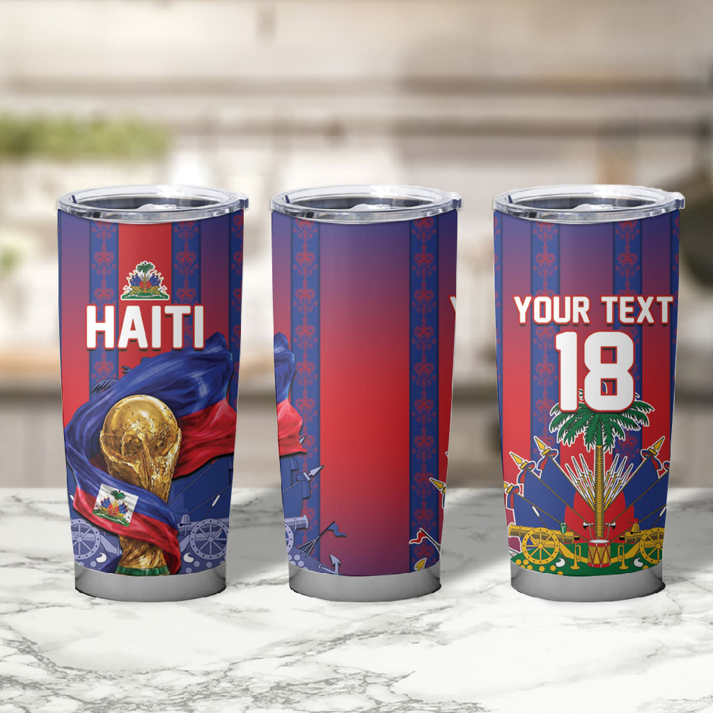 Custom Haiti Football 2026 Tumbler Cup Les Grenadiers Voodoo Veve Pride