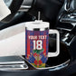Custom Haiti Football 2026 Tumbler With Handle Les Grenadiers Voodoo Veve Pride