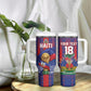Custom Haiti Football 2026 Tumbler With Handle Les Grenadiers Voodoo Veve Pride