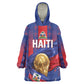Custom Haiti Football 2026 Wearable Blanket Hoodie Les Grenadiers Voodoo Veve Pride