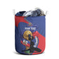Personalized Haiti Football Champions Laundry Basket National Pride Gold Trophy