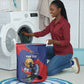 Personalized Haiti Football Champions Laundry Basket National Pride Gold Trophy