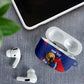 Personalized Haiti Football Champions AirPods Case National Pride Gold Trophy