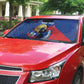 Personalized Haiti Football Champions Auto Sun Shade National Pride Gold Trophy