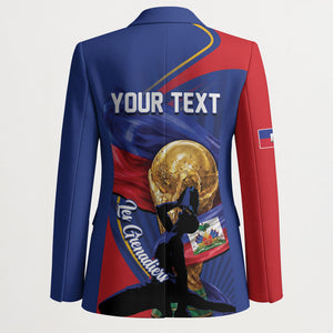 Personalized Haiti Football Champions Blazer National Pride Gold Trophy
