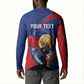 Personalized Haiti Football Champions Button Sweatshirt National Pride Gold Trophy