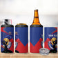 Personalized Haiti Football Champions 4 in 1 Can Cooler Tumbler National Pride Gold Trophy