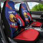 Personalized Haiti Football Champions Car Seat Cover National Pride Gold Trophy