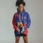 Personalized Haiti Football Champions Hoodie Dress National Pride Gold Trophy