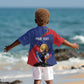 Personalized Haiti Football Champions Kid Hawaiian Shirt National Pride Gold Trophy