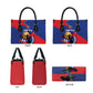 Personalized Haiti Football Champions Leather Bag National Pride Gold Trophy