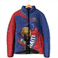 Personalized Haiti Football Champions Padded Jacket National Pride Gold Trophy