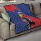 Personalized Haiti Football Champions Quilt National Pride Gold Trophy