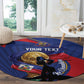 Personalized Haiti Football Champions Round Carpet National Pride Gold Trophy