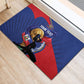 Personalized Haiti Football Champions Rubber Doormat National Pride Gold Trophy