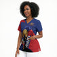 Personalized Haiti Football Champions Scrub Top National Pride Gold Trophy