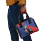 Personalized Haiti Football Champions Shoulder Handbag National Pride Gold Trophy