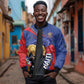Personalized Haiti Football Champions Sleeve Zip Bomber Jacket National Pride Gold Trophy