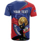 Personalized Haiti Football Champions T shirt National Pride Gold Trophy