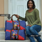 Personalized Haiti Football Champions Travel Bag National Pride Gold Trophy
