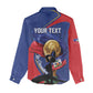 Personalized Haiti Football Champions Women Casual Shirt National Pride Gold Trophy
